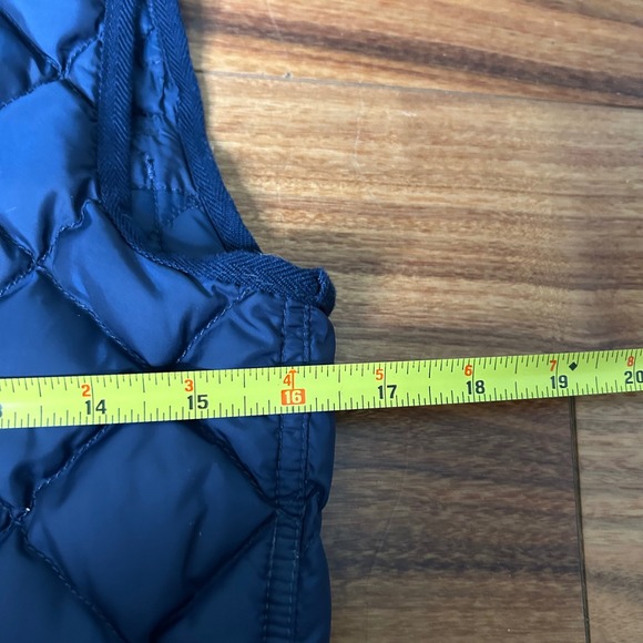 Polo Ralph Lauren Quilted Down Filled Vest Puffer Belted Blue Size S/P - Picture 9 of 10